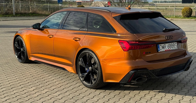 Audi RS6 cena 504999 przebieg: 76000, rok produkcji 2021 z Zduny małe 781